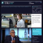 Screen shot of the The Thrombosis Research Institute website.