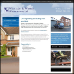 Screen shot of the Winslade & Watton Construction Ltd website.