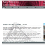 Screen shot of the Russell Geomatics Ltd website.
