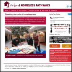 Screen shot of the Oxford Homeless Pathways Ltd website.