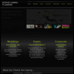 Screen shot of the Sophie Hanna Flowers Ltd website.