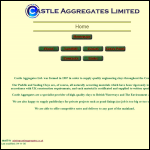 Screen shot of the Castle Aggregates Ltd website.