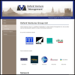 Screen shot of the Oxford Venture Capital Ltd website.