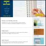 Screen shot of the Contract & Home Blinds Ltd website.