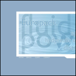 Screen shot of the Europack Hydraulics Ltd website.
