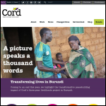 Screen shot of the Cord International Ltd website.