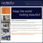 Screen shot of the Eyetech Opticians Ltd website.