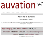 Screen shot of the Auvation Software Ltd website.