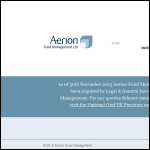 Screen shot of the Aerion Fund Management Ltd website.