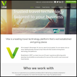 Screen shot of the Vibe Software Ltd website.