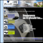 Screen shot of the P M Hart Insurance Services Ltd website.
