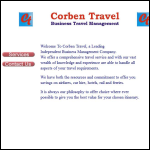 Screen shot of the Corben Travel Ltd website.