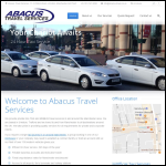Screen shot of the Abacus Travel Ltd website.