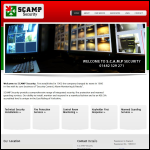 Screen shot of the Scamp Security Services Ltd website.