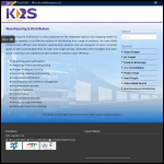 Screen shot of the Krs Warehousing & Distribution Services Ltd website.