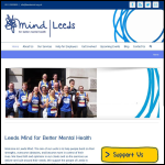 Screen shot of the Leeds Mind website.