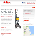 Screen shot of the Unitec Trading Ltd website.