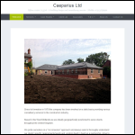 Screen shot of the Caeparius Ltd website.