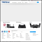 Screen shot of the Trendnext Ltd website.