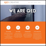 Screen shot of the Qed Advertising & Marketing Ltd website.