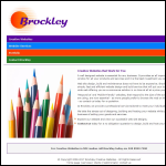 Screen shot of the Brockley Finance Ltd website.