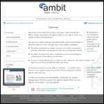 Screen shot of the Ambit New Media (UK) Ltd website.