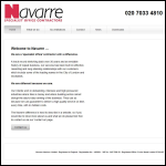 Screen shot of the Naveacre Ltd website.