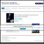 Screen shot of the Microcom Design Ltd website.