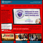 Screen shot of the Messages Public Relations Ltd website.