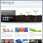 Screen shot of the Portfolio Communications Ltd website.