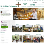 Screen shot of the St. Cuthbert's Hospice Durham website.