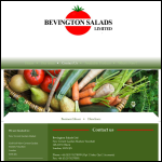 Screen shot of the Bevington Salads Ltd website.