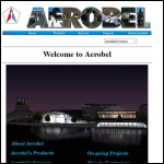 Screen shot of the Aerobel Defence Technology Ltd website.