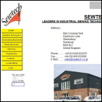 Screen shot of the Sewtech Somerset Ltd website.