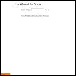 Screen shot of the Lockguard Ltd website.