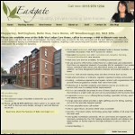 Screen shot of the Eastgate Care Ltd website.