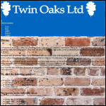 Screen shot of the Twin Oaks Ltd website.
