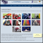 Screen shot of the M Chapman & Sons (Textiles) Ltd website.