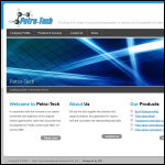 Screen shot of the Petrotech International Ltd website.