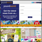 Screen shot of the Poundworld Retail Ltd website.