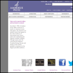 Screen shot of the Amadeus Press Ltd website.