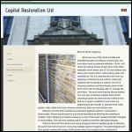 Screen shot of the Capital (Stone Cleaning & Restoration) Ltd website.