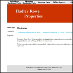 Screen shot of the Hadley Rowe Ltd website.