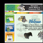 Screen shot of the S.A.S. Components Ltd website.