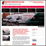 Screen shot of the Higher Walton Glass Ltd website.