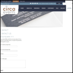 Screen shot of the Circa Catering Ltd website.