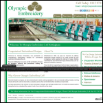 Screen shot of the Olympic Embroidery Ltd website.