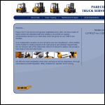 Screen shot of the Pareco Fork Truck Service Ltd website.
