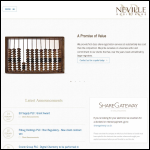 Screen shot of the Neville Industrial Securities Ltd website.