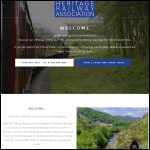 Screen shot of the Heritage Railway Association website.